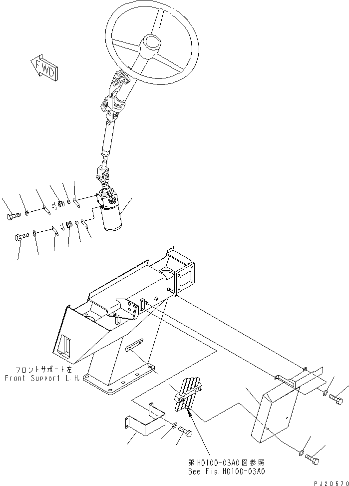 STEERING VALVE ASS'Y (569-40-42502) KOMATSU