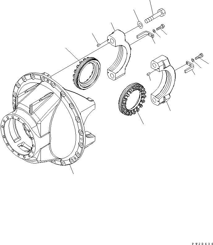 AXLE ASS'Y 569-22-70002 KOMATSU