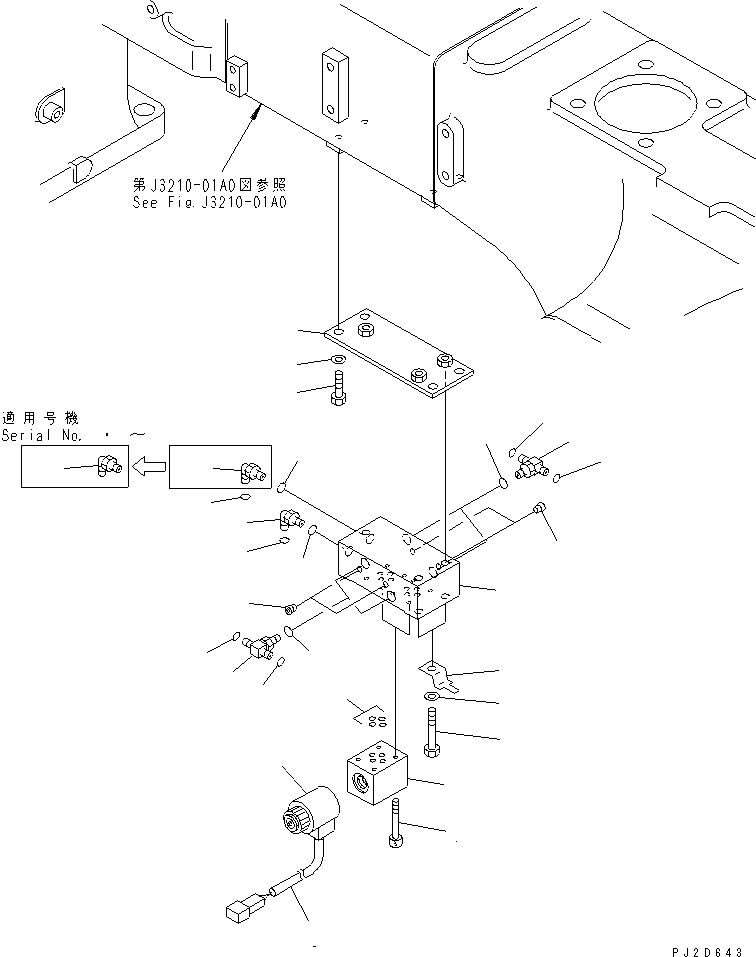 Соединительный штуцер \0\02781-00210 KOMATSU