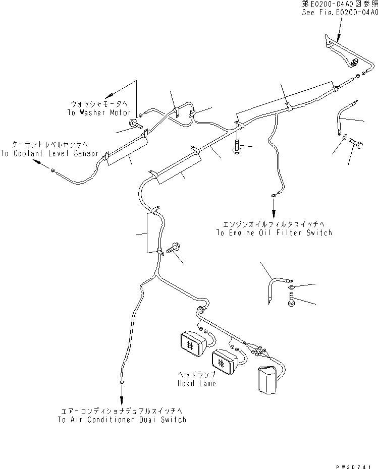 Провод массы 08028-55030 KOMATSU