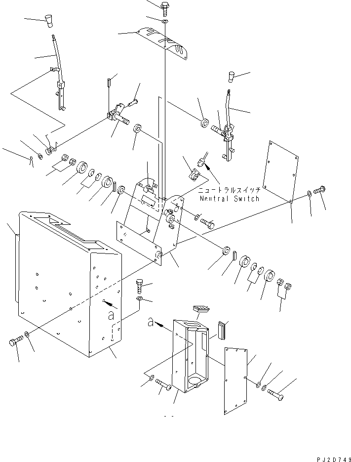BOX,L.H. 26C-809-1250 KOMATSU