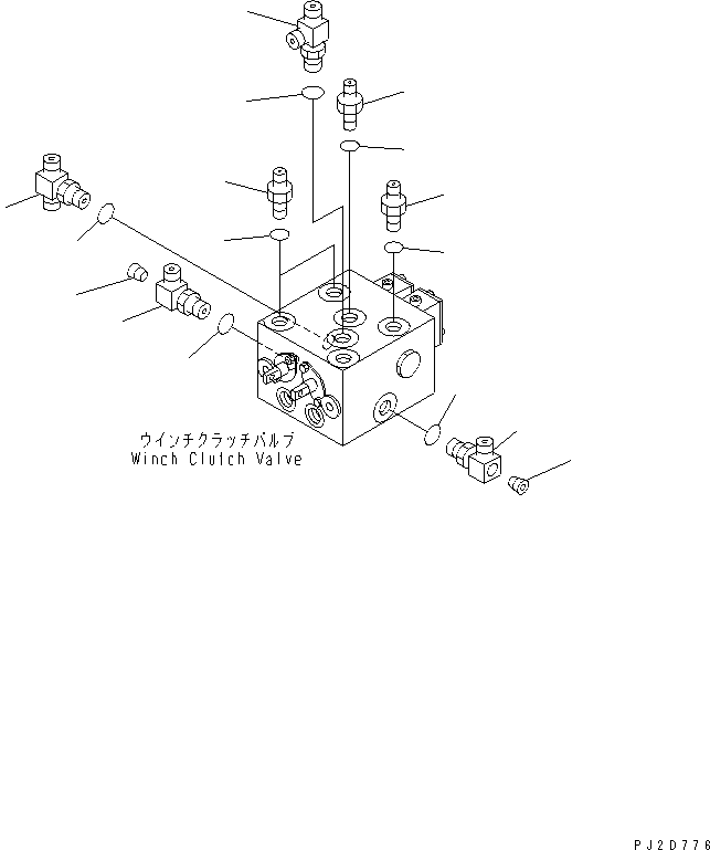 Ниппель 23S-61-55410 KOMATSU