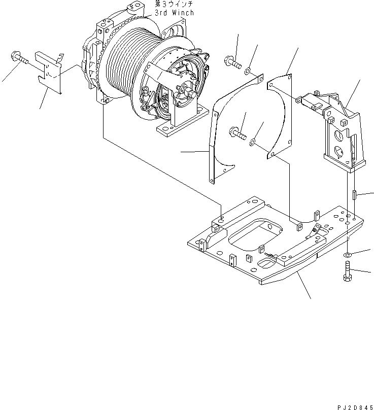 Крышка 22T-P21-2440 KOMATSU