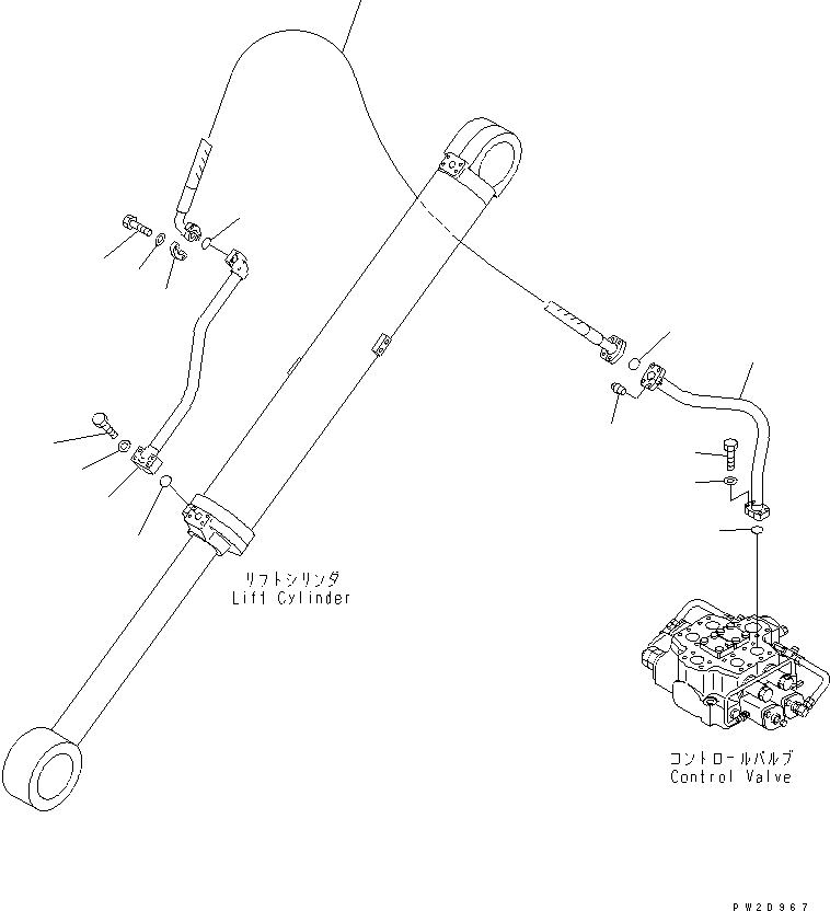 Шланг 07124-210A9 KOMATSU