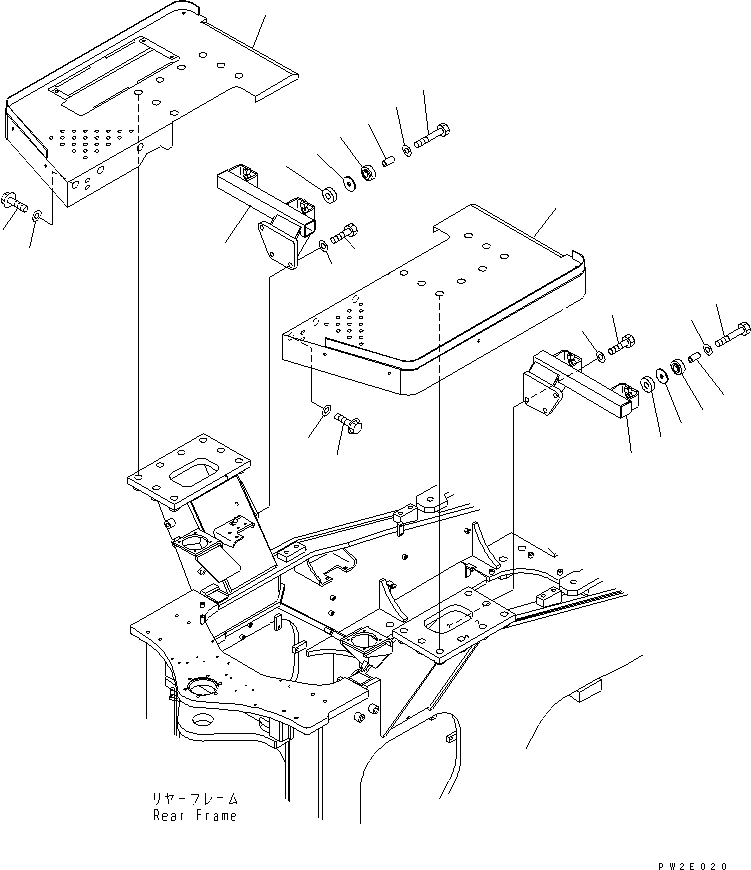 FLOOR,L.H. 41E-S13-2310 KOMATSU