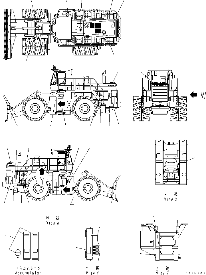 Табличка смазки 41E-S13-2910 KOMATSU