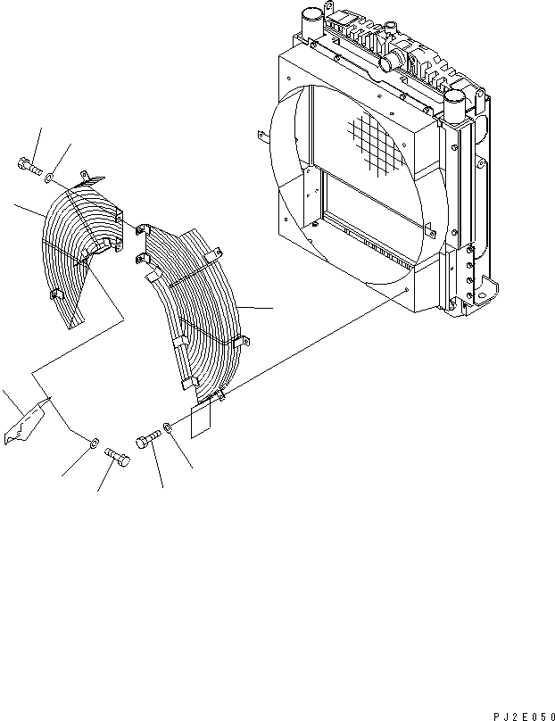 GUARD,FAN, R.H. 23B-03-33320 KOMATSU