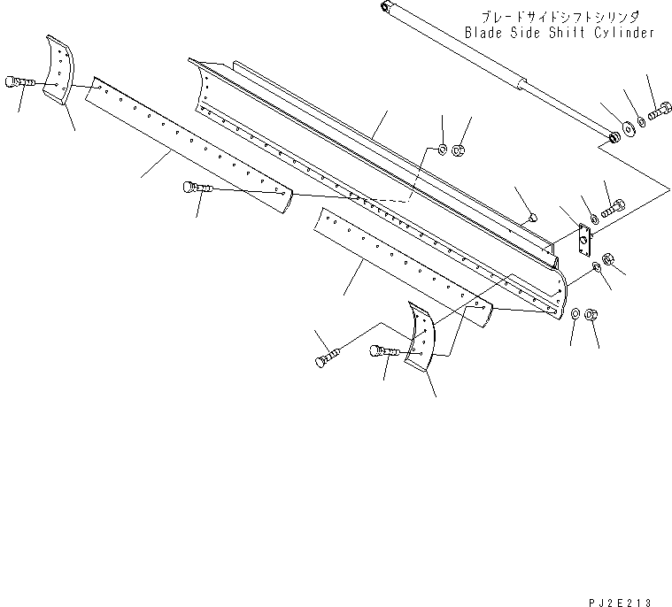 RAIL (WELDED) 23B-70-31870 KOMATSU