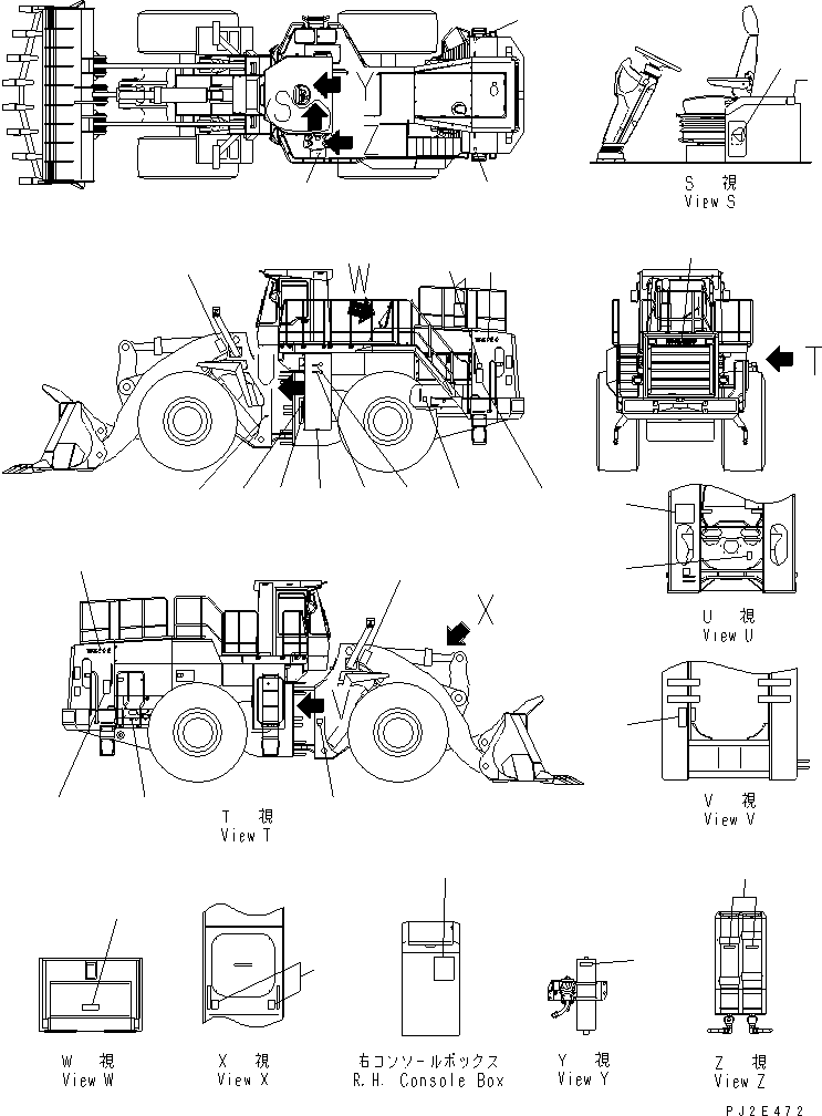 Табличка смазки 428-V00-2210 KOMATSU
