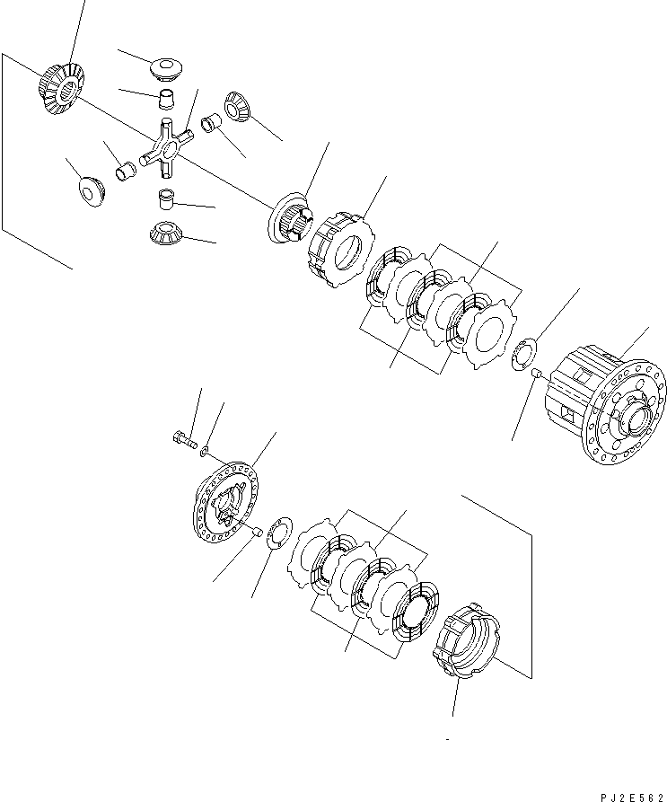 DIFFERENTIAL ASS'Y,(LIMITED SLIP DIFF.) (56B-27-11050) KOMATSU