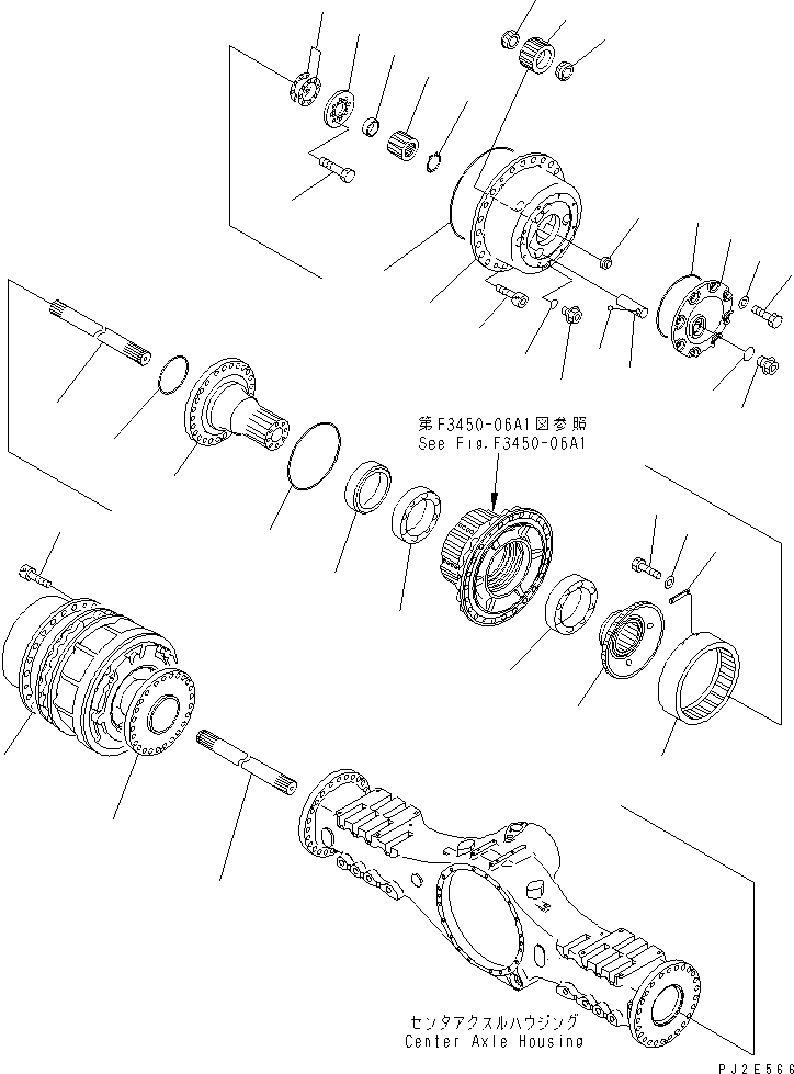 FINAL DRIVE ASS'Y,(LIMITED SLIP DIFF.) 56C-23-12053 KOMATSU
