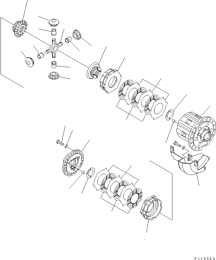 REAR AXLE ASS'Y (56C-22-10050) KOMATSU