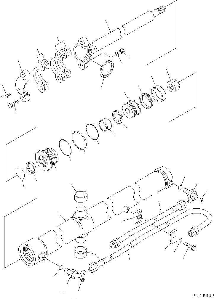 SERVICE KIT,BLADE LIFT CYLINDER 707-98-26410 KOMATSU