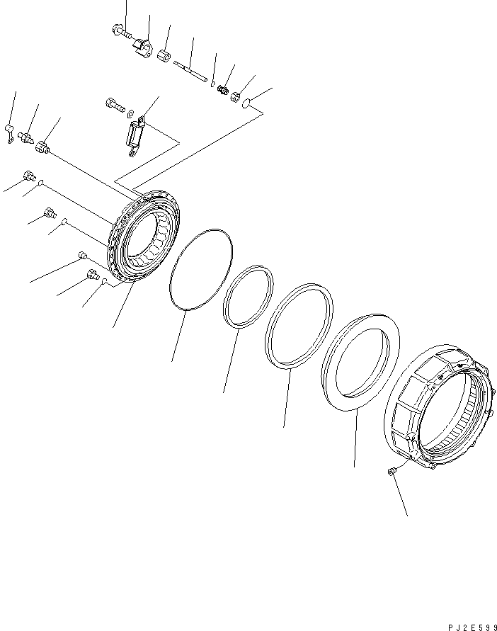 AXLE ASS'Y (56B-23-10052) KOMATSU