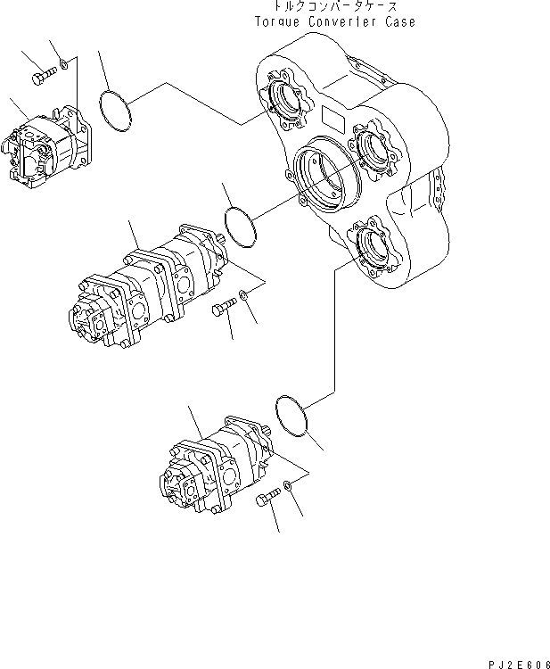 PUMP ASS'Y,(SAR100) (705-22-40110) KOMATSU