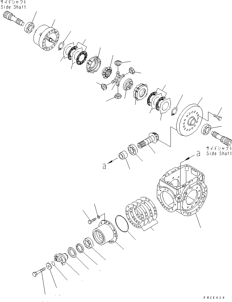 AXLE ASS'Y,REAR (LSD) (\0\418-23-30050) KOMATSU