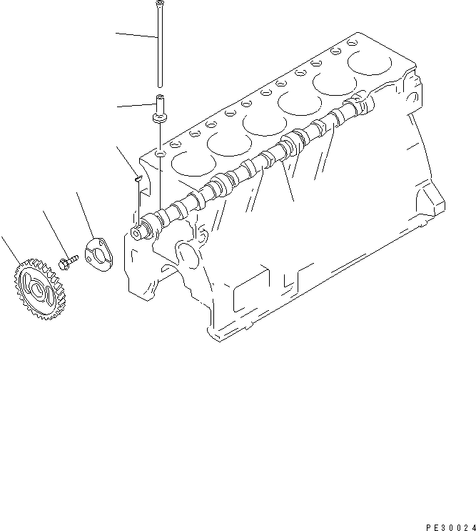 Толкающий шток 6204-41-3111 KOMATSU