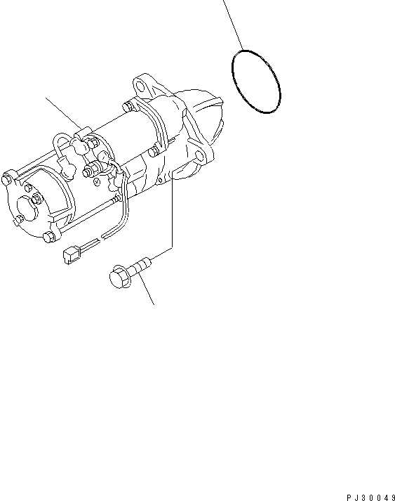 STARTING MOTOR ASS'Y,(5.5KW) 600-813-3430 KOMATSU