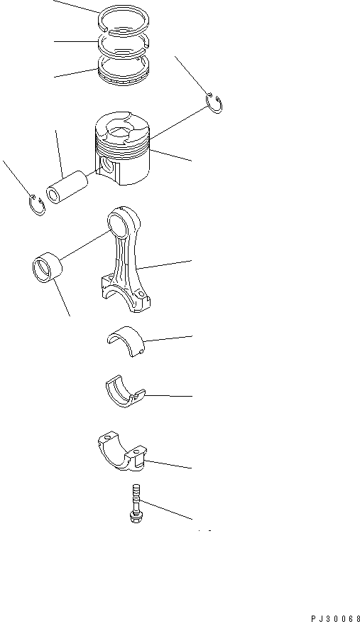 CONNECTING ROD ASS'Y 6136-32-3100 KOMATSU