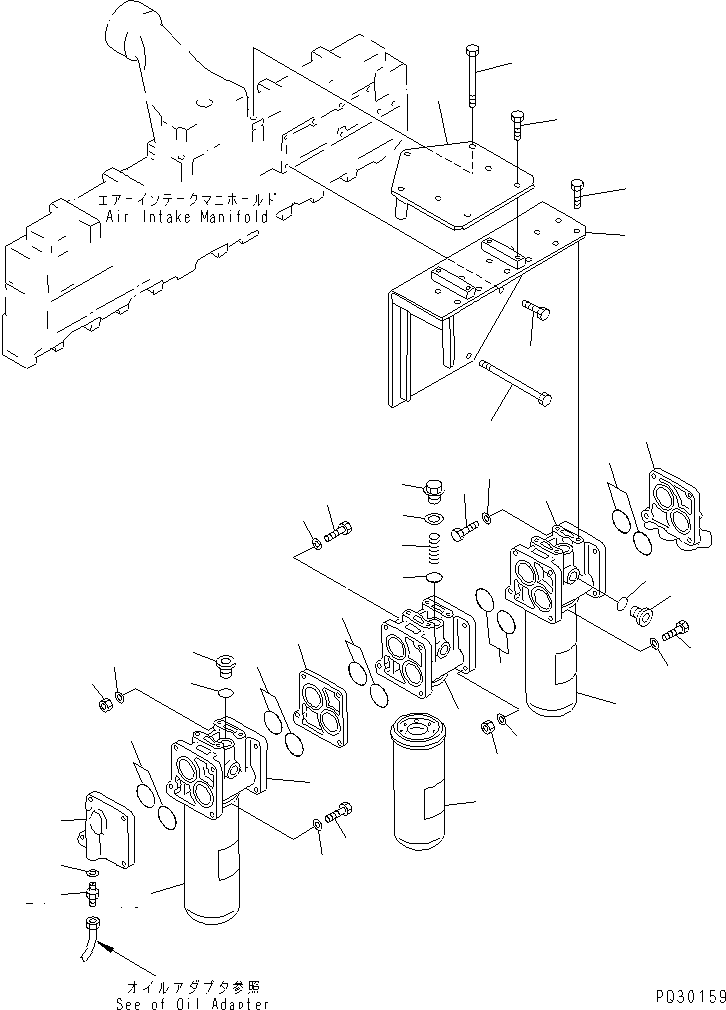 FILTER SUB ASS'Y 600-212-1810 KOMATSU