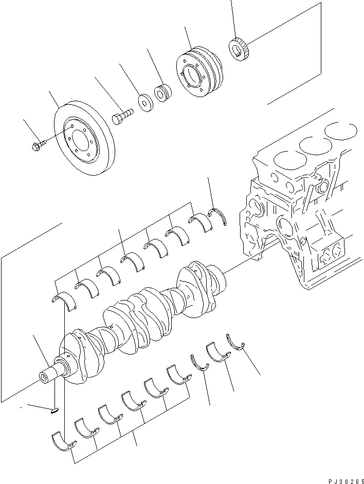 PULLEY,NON HARDENING 6206-31-1421 KOMATSU