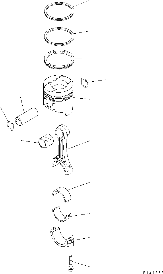 PISTON (S) 6207-39-2141 KOMATSU
