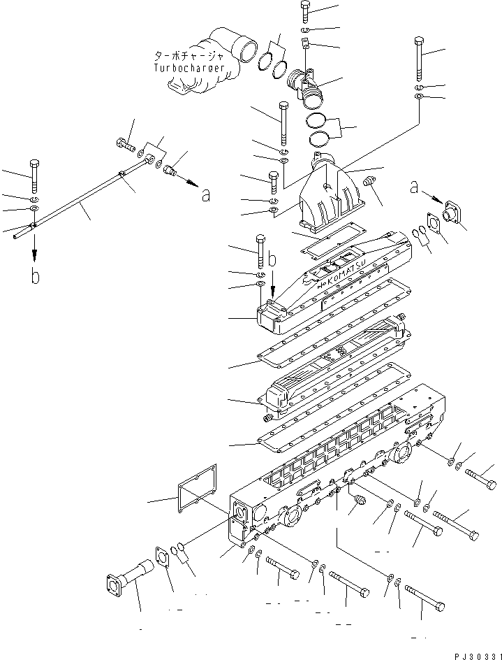 MANIFOLD,INTAKE 6162-13-4121 KOMATSU