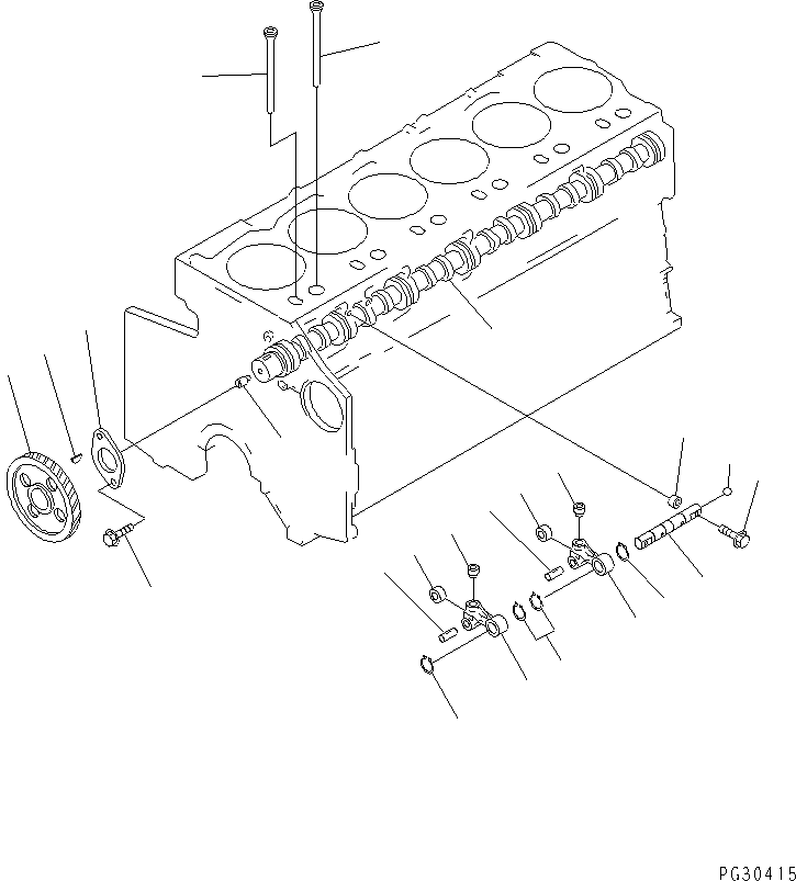 CAMSHAFT ASS'Y \0\6210-41-1010 KOMATSU