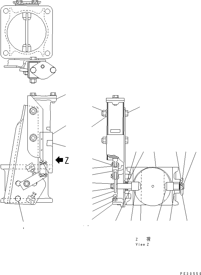 BRAKE VALVE ASS'Y MY281-02440 KOMATSU