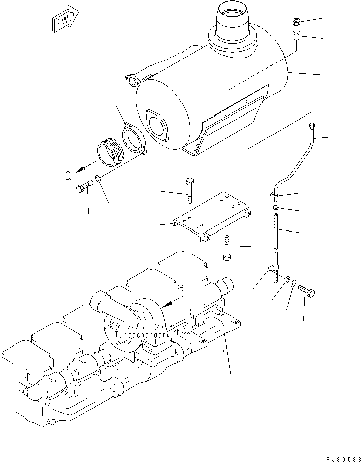 MUFFLER,(WITH GLASSWOOL) 6162-13-5680 KOMATSU