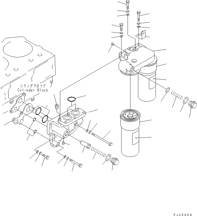 OIL FILTER ASS'Y,(EXTREME COLD TERRAIN SPEC.) 6162-53-5200 KOMATSU