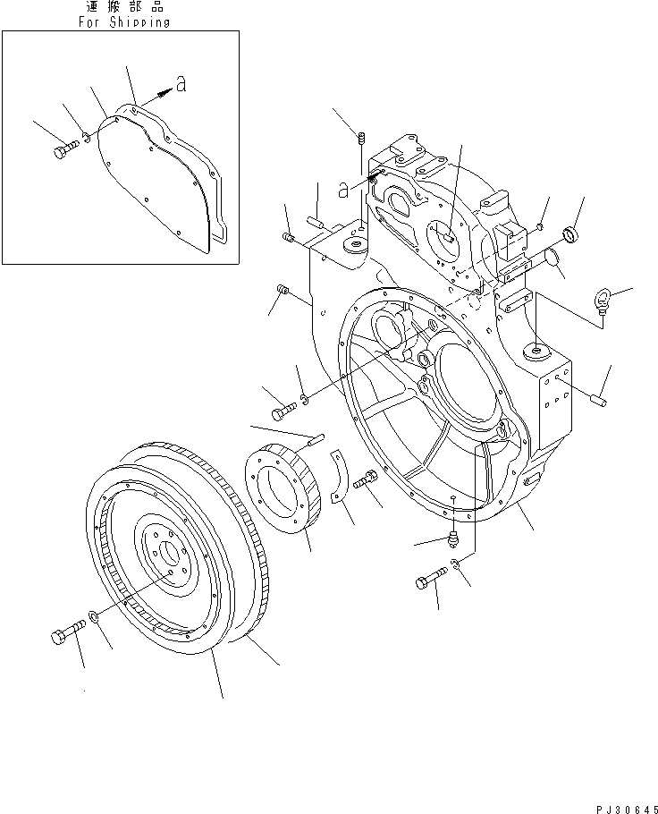 HOUSING ASS'Y,FLYWHEEL 6711-21-4010 KOMATSU