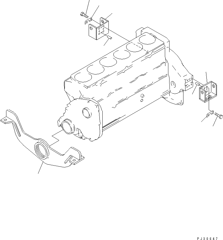 SUPPORT,FRONT 6711-21-3711 KOMATSU