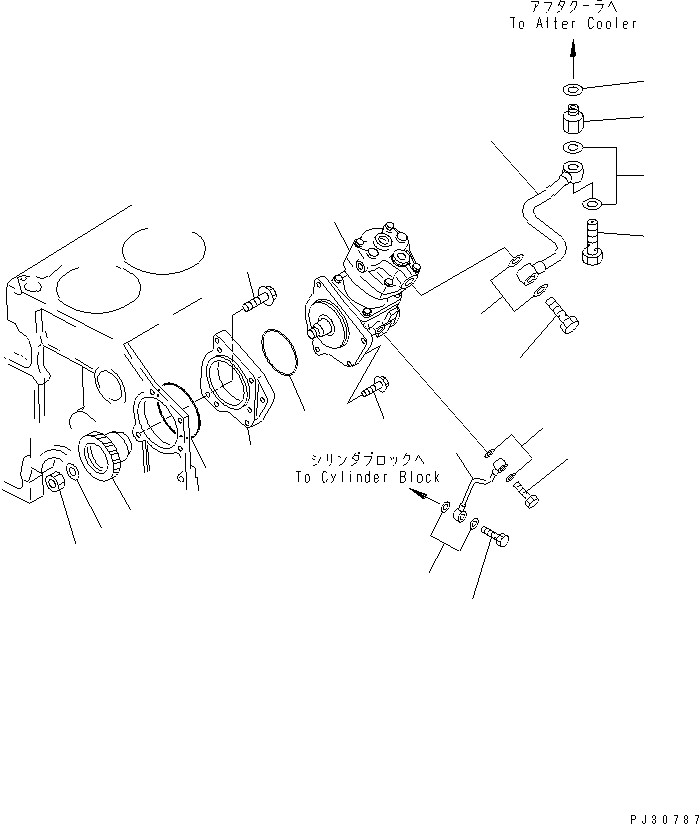 AIR COMPRESSOR ASS'Y,(SEE FIG.0711) (\3\6210-81-3110) KOMATSU
