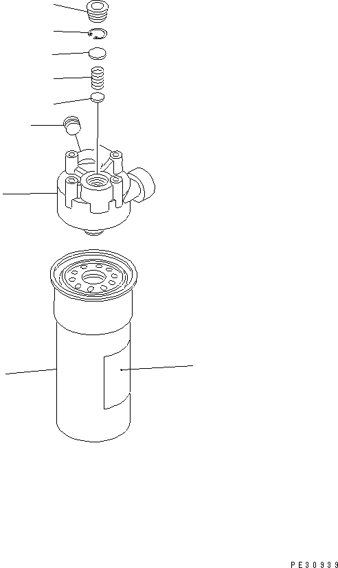 PLATE, CAUTION,OIL FILTER 600-211-5341 KOMATSU