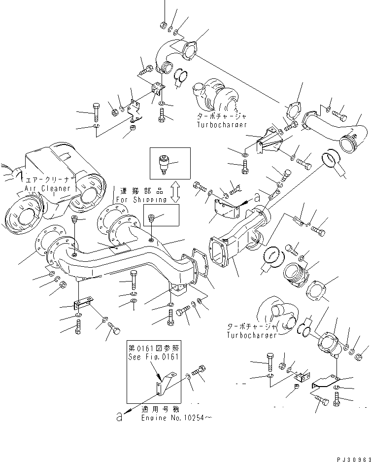 GASKET,AIR CONNECTOR 6164-11-4591 KOMATSU