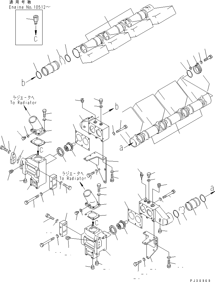 Фланец 6164-11-6580 KOMATSU