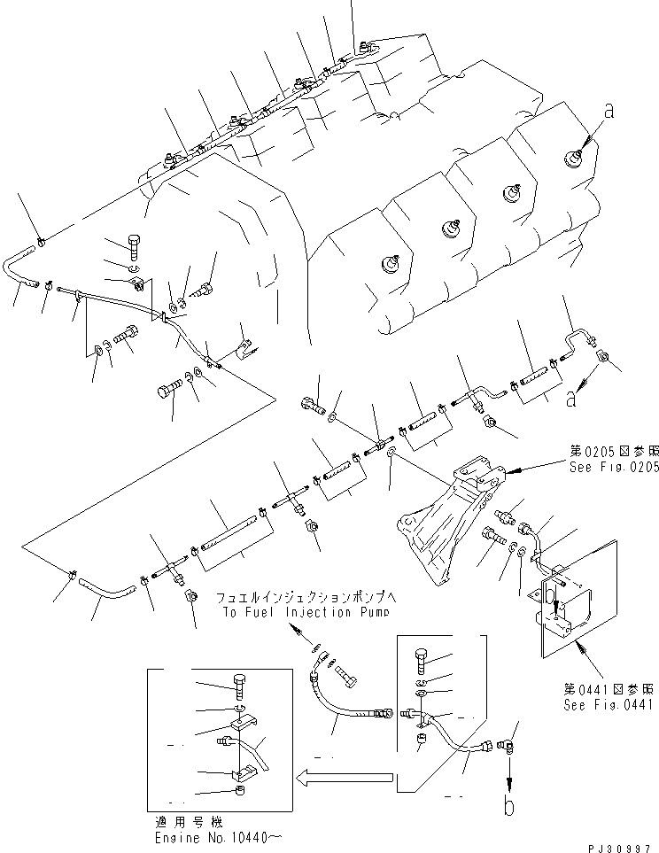 TUBE,SPILL 07270-20422 KOMATSU