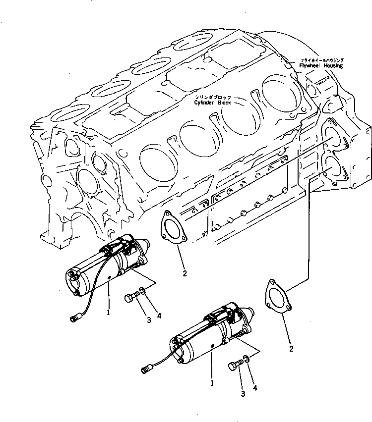 STARTING MOTOR ASS'Y,(11KW) 600-813-3950 KOMATSU