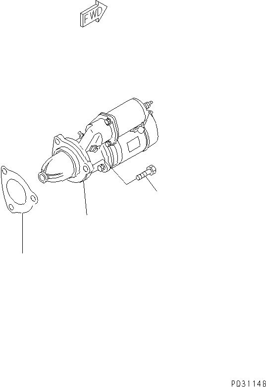 STARTING MOTOR A.,(11KW) (SEE FIG.0661) (600-813-4230) KOMATSU