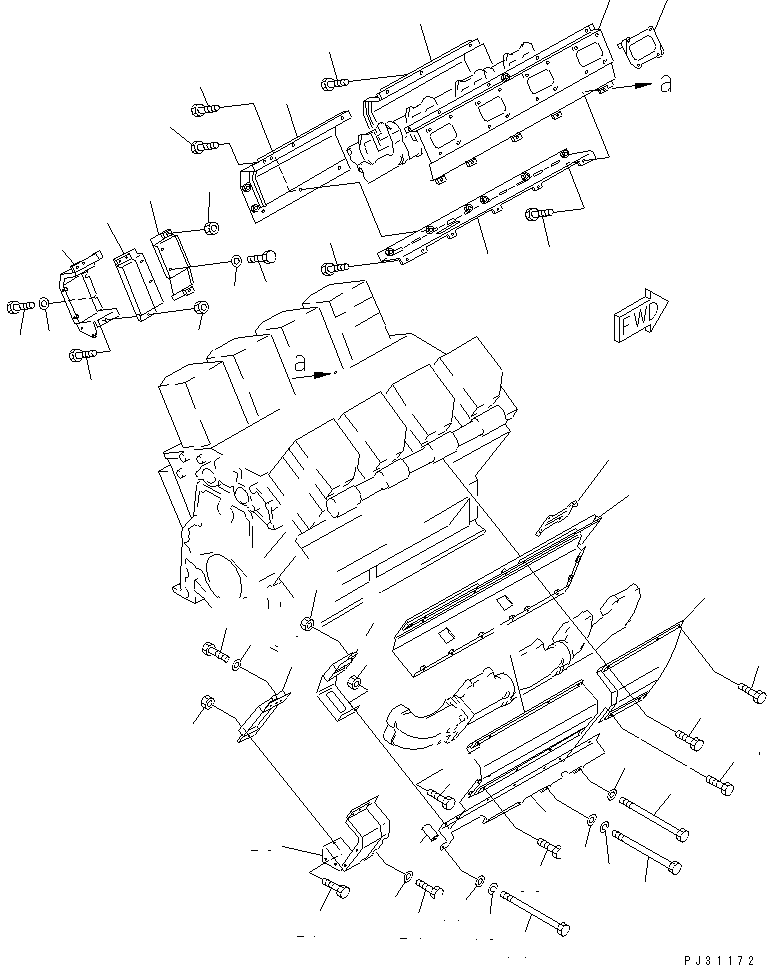 COVER,INNER 6164-12-5233 KOMATSU