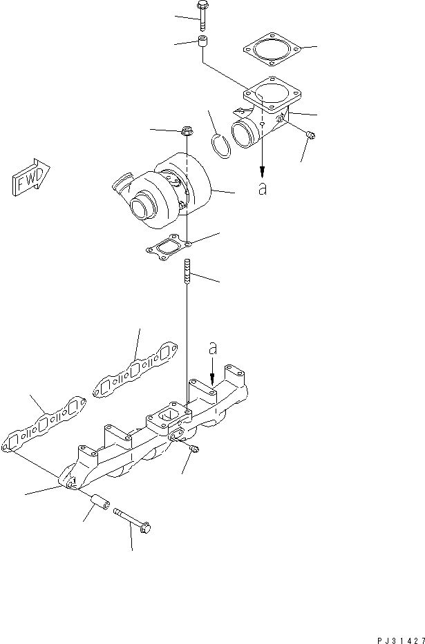 GASKET,EXHAUST ELBOW 6207-11-5360 KOMATSU