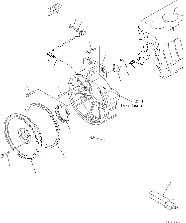 FLYWHEEL ASS'Y 6211-31-1301 KOMATSU