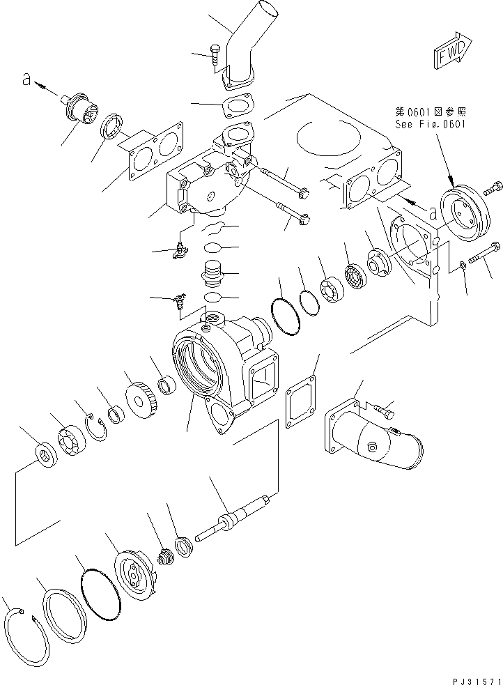 Трубка 6210-61-6510 KOMATSU