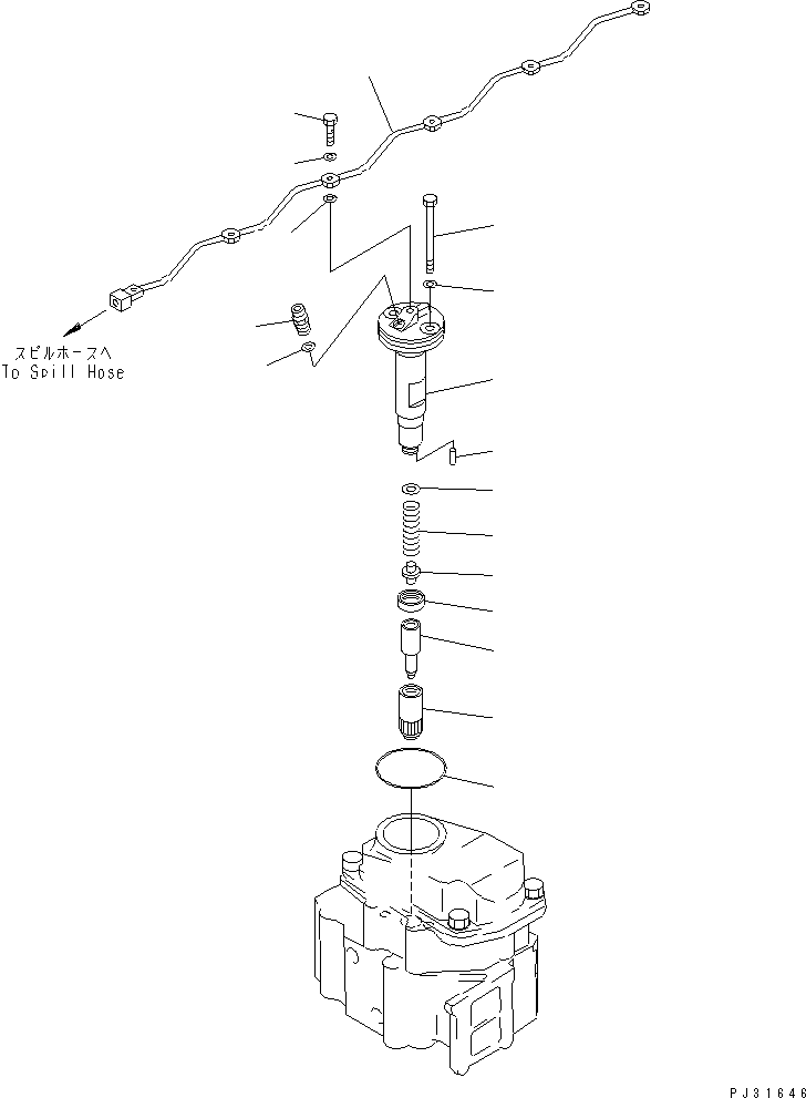 NOZZLE HOLDER ASS'Y 6152-11-3100 KOMATSU
