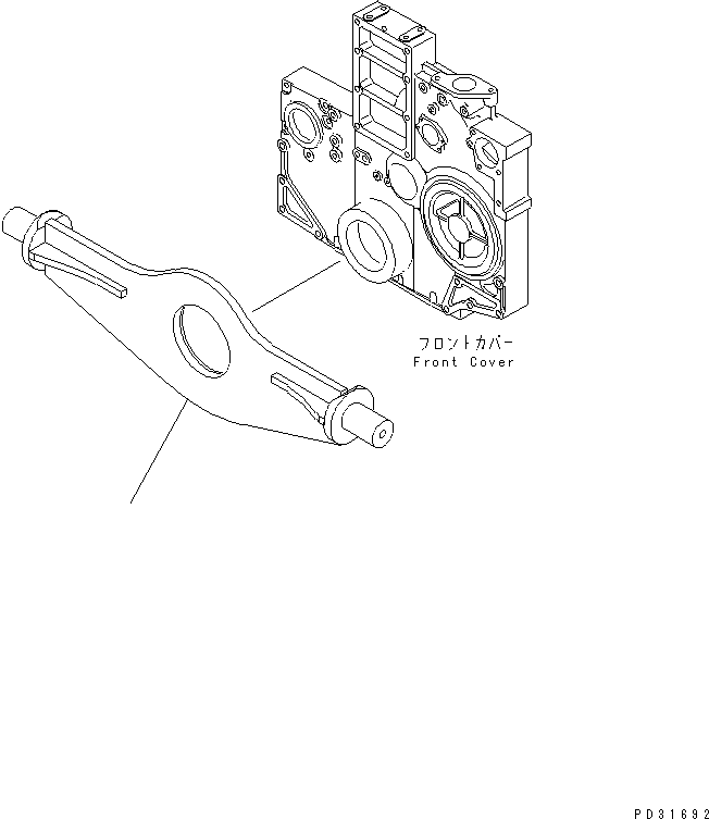 SUPPORT,FRONT 6210-21-3710 KOMATSU