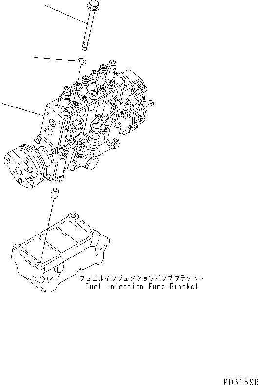 Топливный насос высокого давления в сборе (6211-71-1120) KOMATSU