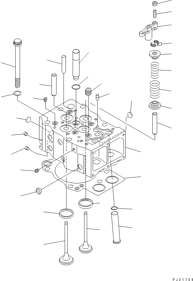 CYLINDER HEAD ASS'Y,WITH VALVE 6162-13-1010 KOMATSU