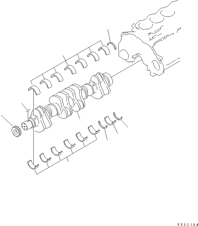 UNDERSIZE 0.25MM GUS025 KOMATSU