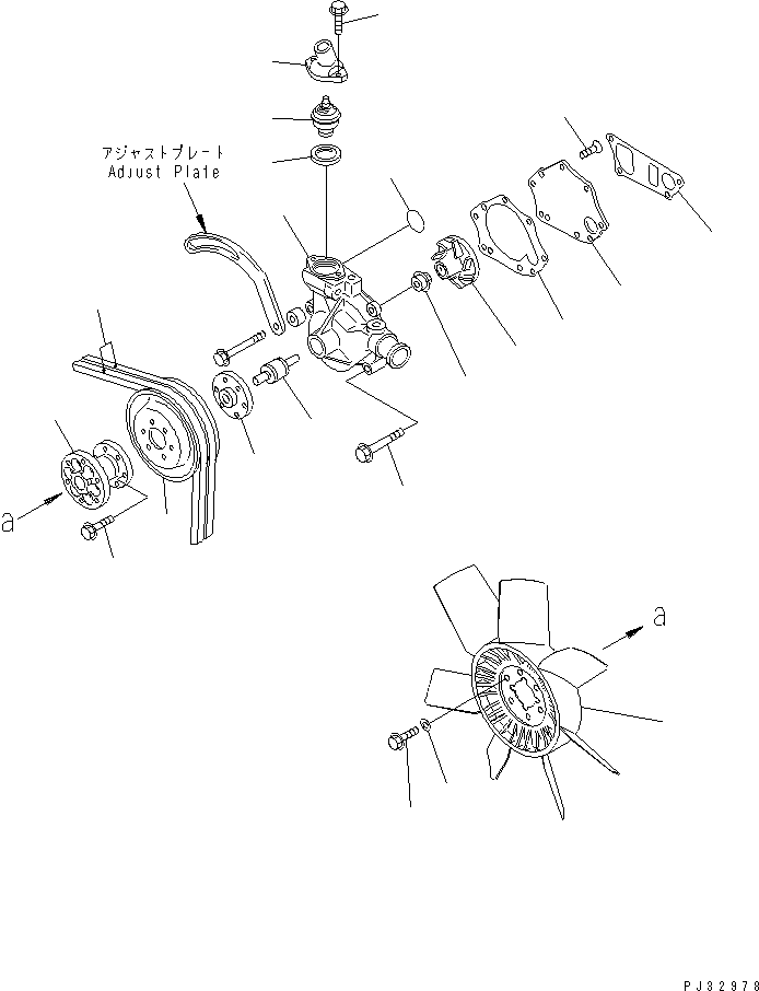 PULLEY, HARDENING \0\6207-61-3870 KOMATSU